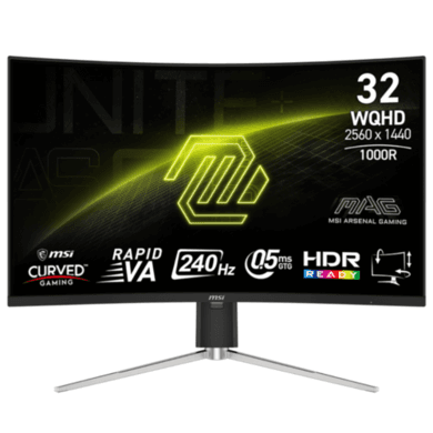 Refurbished MSI MAG 325CQRXF E2 32" VA WQHD 240Hz 0.5ms Curved Gaming Monitor
