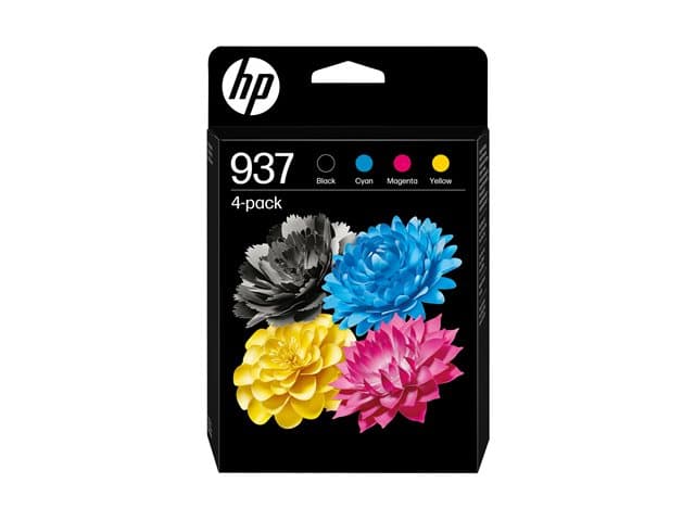 HP - 937 - 4-pack - black, cyan, magenta, yellow - original - ink cartridge
