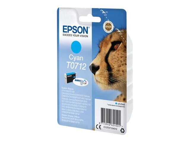 EPSON - T0712 - cyan - original - ink cartridge