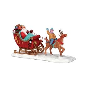 Santa's Sleigh Christmas Figurine