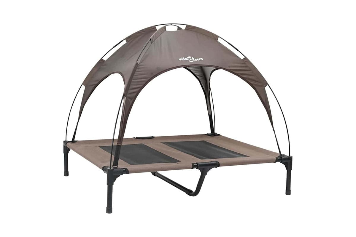Dog Bed Brown L Steel