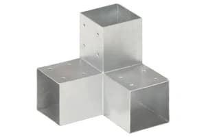 vidaXL 145473 Post Connector Y Shape Galvanised Metal 91x91mm