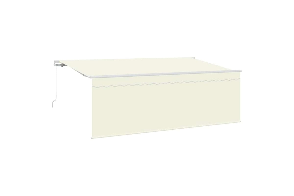 Vidaxl Awning With Blind Cream 350 X 200 X 120 Cm Fabric And Metal