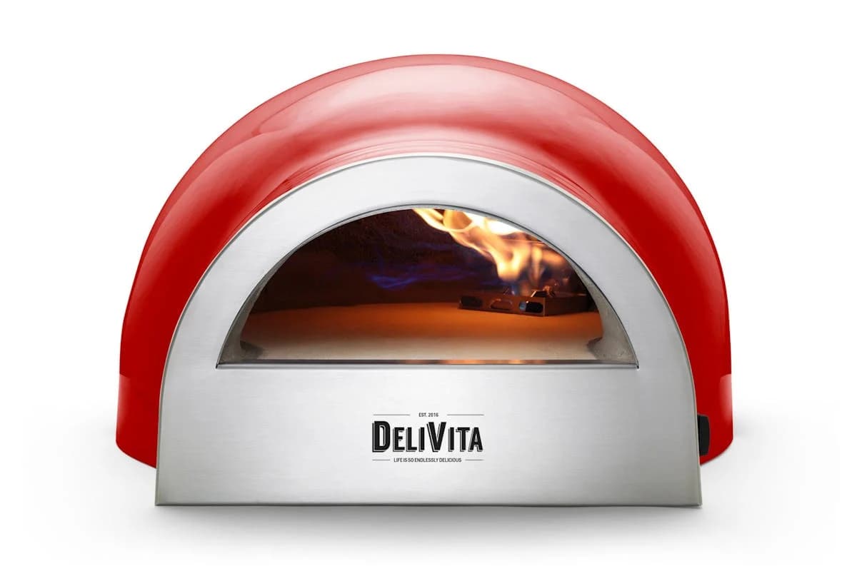 DeliVita Wood Fired Oven | Chilli Red