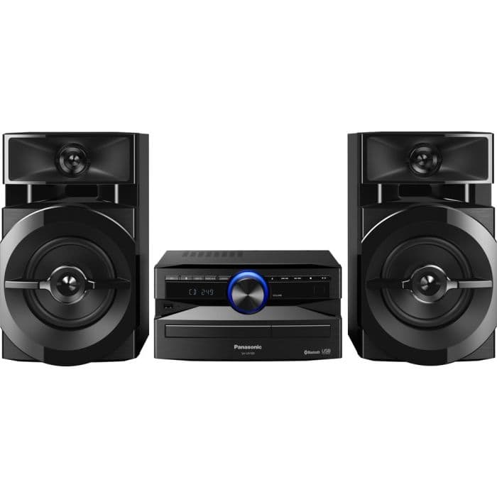Panasonic SCUX100EK, Bluetooth Megasound Party, Hi-Fi System, Black