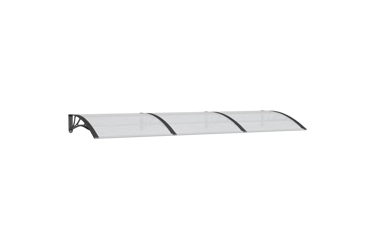 vidaXL Door Canopy Black 300x100cm Polycarbonate