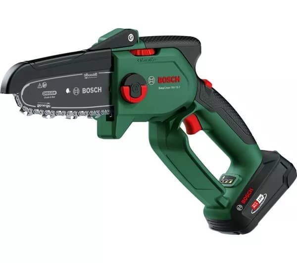 BOSCH EasyChain 18V-15-7 Cordless Pruner Chainsaw & Battery