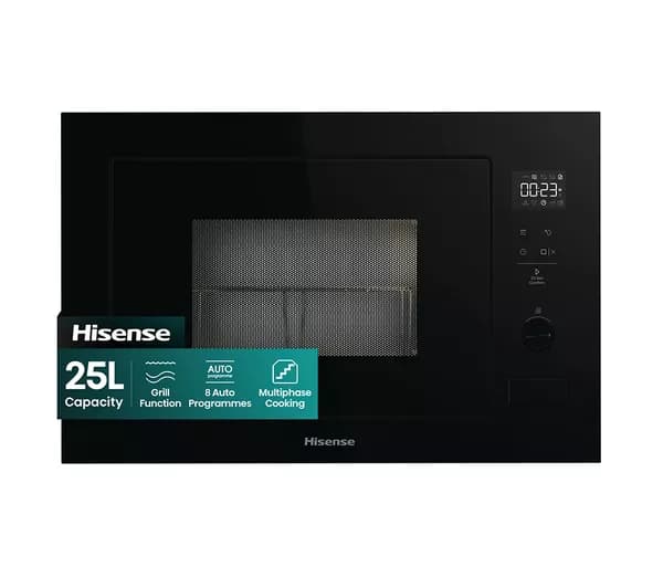 HISENSE BIM325G52BGUK Built-in Microwave with Grill - Black