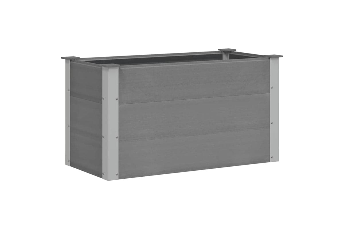 vidaXL 43603 Garden Raised Bed Wpc 100x50x54cm Grey