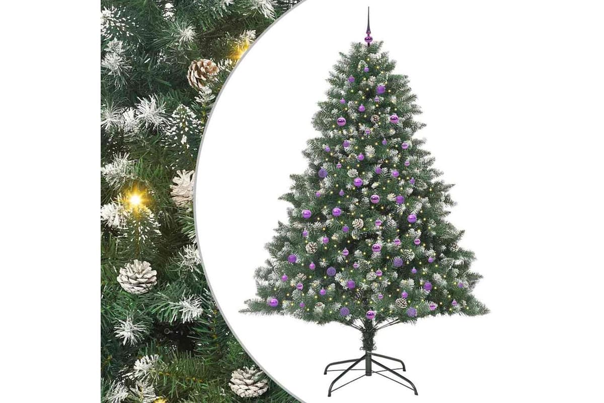 Vidaxl Artificial Christmas Tree With Stand Green 160 X 160 X 240 Cm
