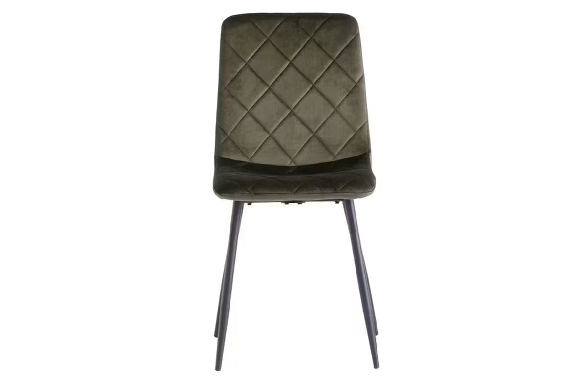 Bella Dining Chairs | Velvet | Green | Set of 2