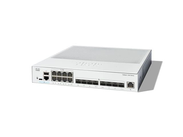 CISCO - Catalyst 1300-16XTS - Switch - L3 - smart - 8 x 10GBase-T + 8 x 10 Gigabit SFP+ - rack-mountable