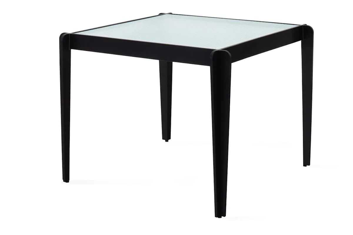 Lilly Glass Top End Table