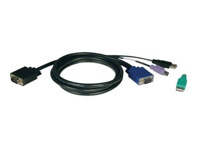 Tripp Lite - Eaton Tripp Lite Series 6ft USB / PS2 Cable Kit for KVM Switches B040 / B042 Series KVMs 6' - keyboard / video / mouse (KVM) cable kit - 1.8 m