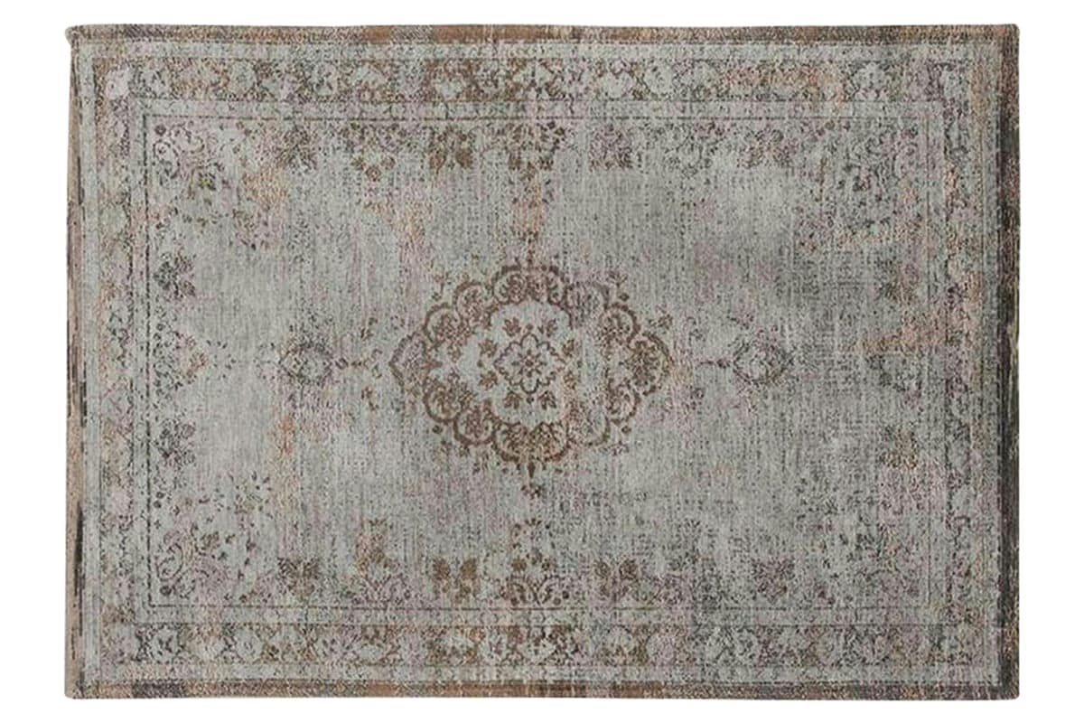 Louis De Poortere | Medallion Eco Rug | Grey Ebony | 240 x 340 cm