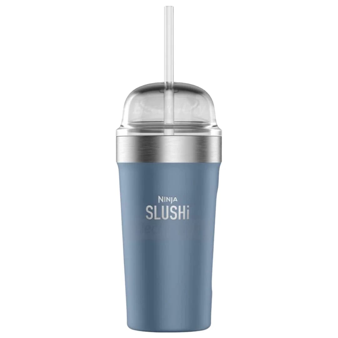 Ninja SLUSHi Insulated Bubble Cup with Lid &amp; Straw | Denim Blue