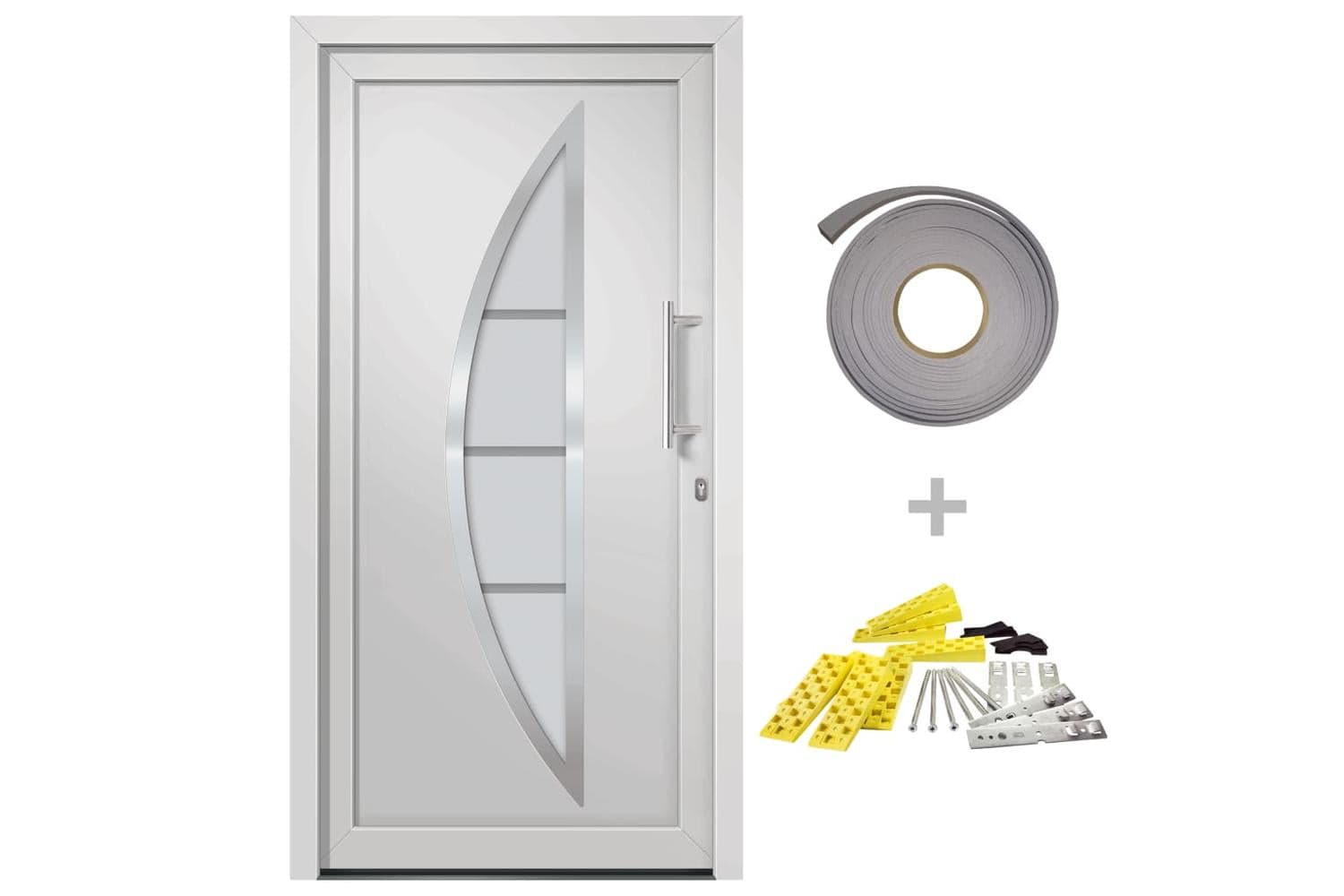 vidaXL 279207 Front Door White 98x200cm