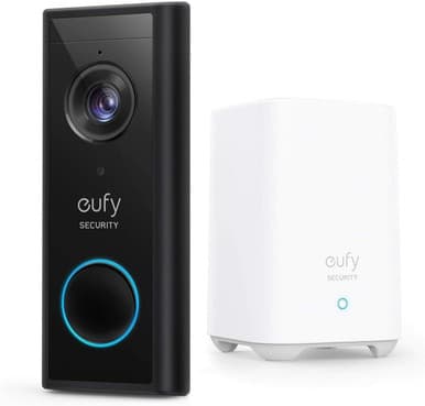 Eufy Video Doorbell 2K (Battery-Powered) with HomeBase 2 | E82101W4
