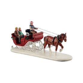 Holiday Sleigh Ride Figurine 10cm