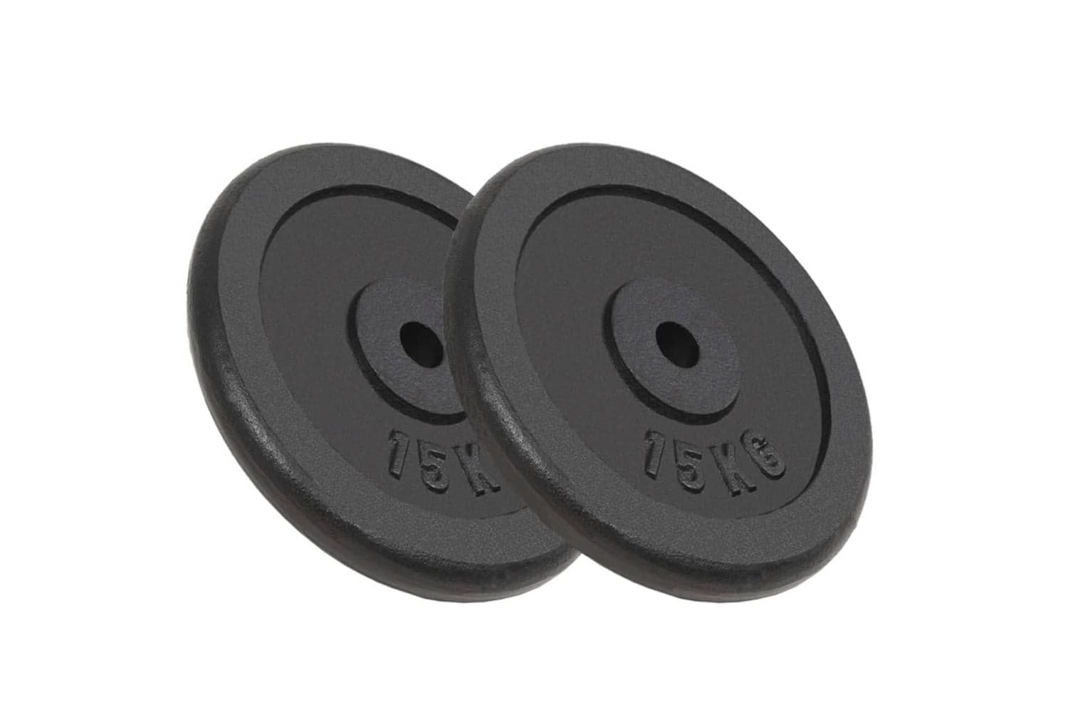 Vidaxl 91396 Weight Plates 2 Pcs 2x15 Kg Cast Iron