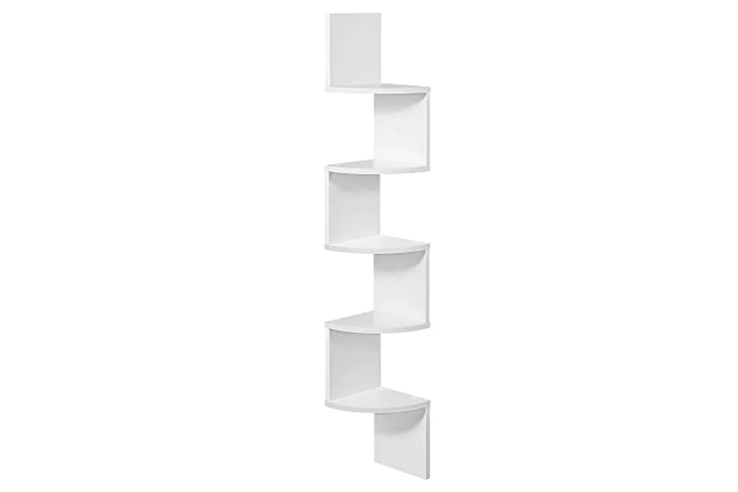Vasagle LBC20WT Floating Corner Shelf | White