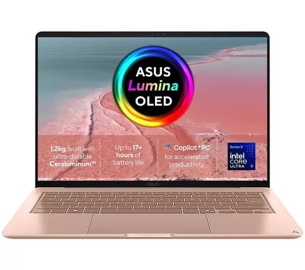 ASUS Zenbook 14 OLED 14" Laptop - Intel® Core™ Ultra 5, 512 GB SSD, Rose Pink