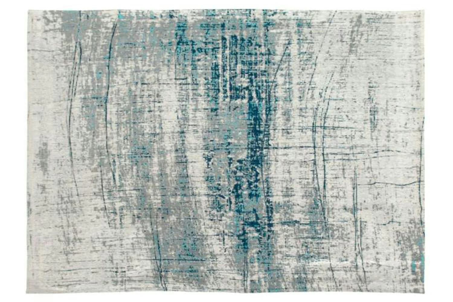 Louis De Poortere | Griff Bronx Azurite Eco Rug | Blue/Grey | 140 x 200 cm
