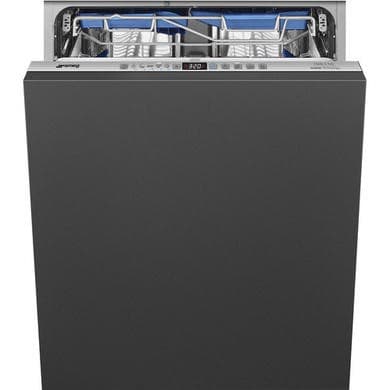 Smeg Maxi Height Integrated Dishwasher - B-Rated, Silver control panel