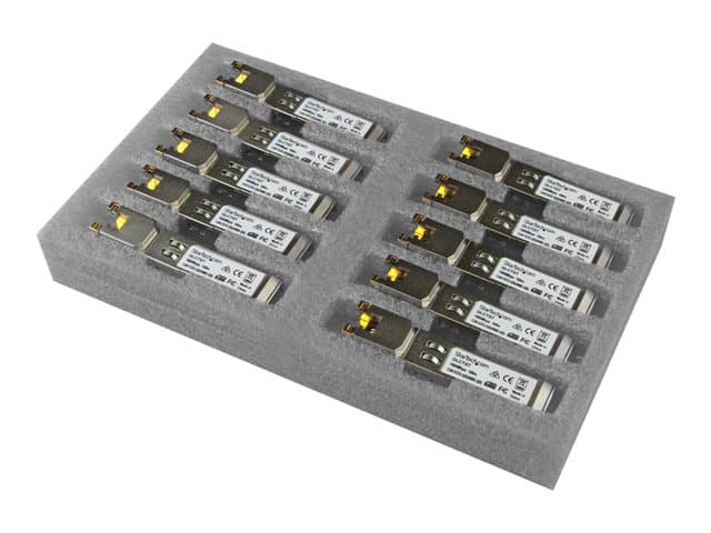 STARTECH.COM - Startech Cisco GLC-T Compatible SFP Module, 1000BASE-T, SFP to RJ45 Cat6/Cat5e, 1GE Gigabit Ethernet SFP, RJ-45 (Copper) 100m, Cisco Firepower, ASR920, IE2000, Mini GBIC Transceiver - Lifetime Warranty (GLCT10PKST) - SFP