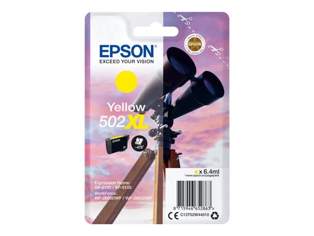 EPSON - 502XL - high capacity - yellow - original - ink cartridge