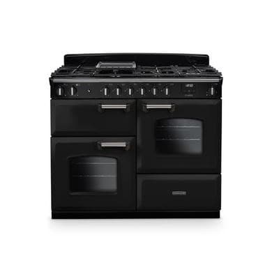 Rangemaster Classic 110cm Dual Fuel Range Cooker - Gloss Black