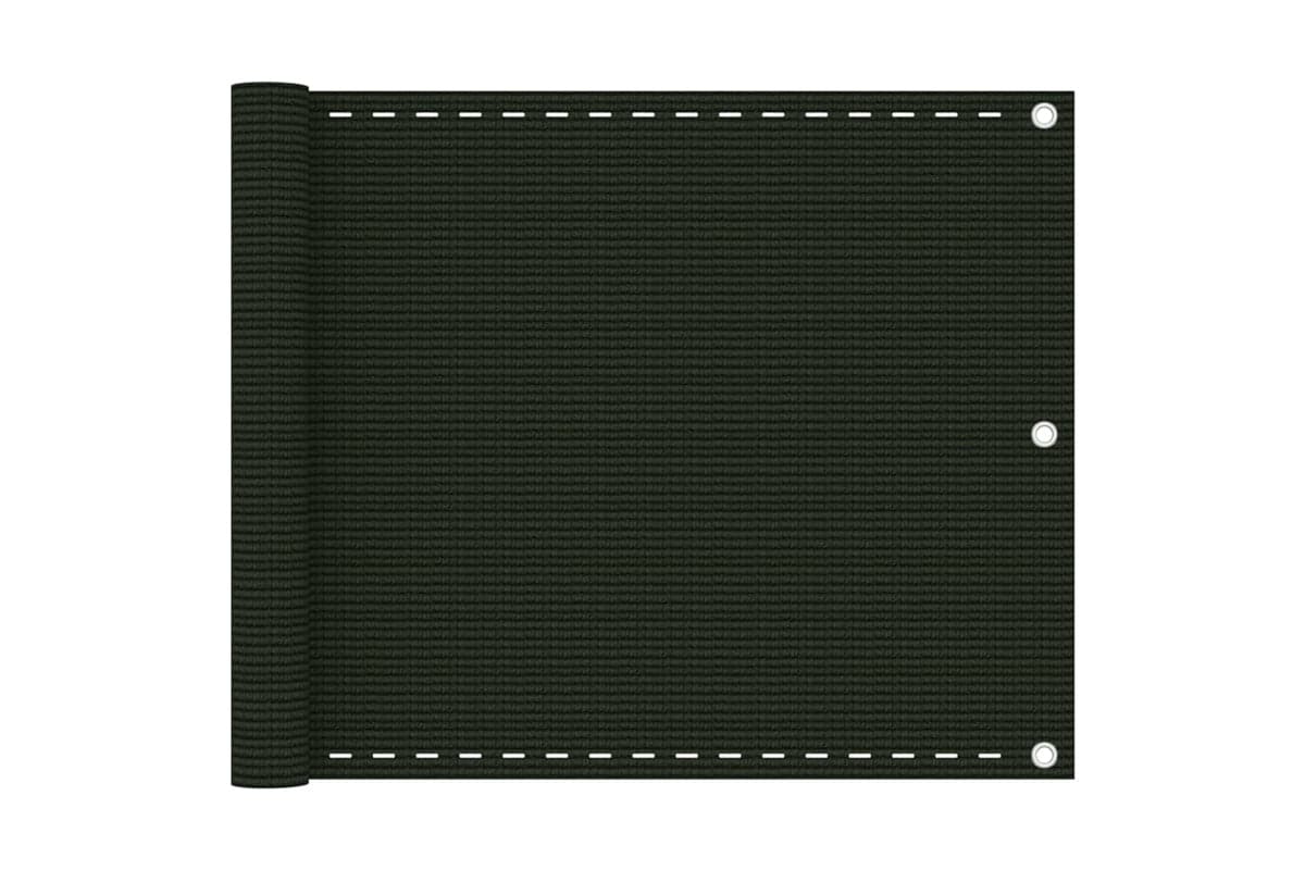 vidaXL 310971 Balcony Screen Dark Green 75x600cm Hdpe