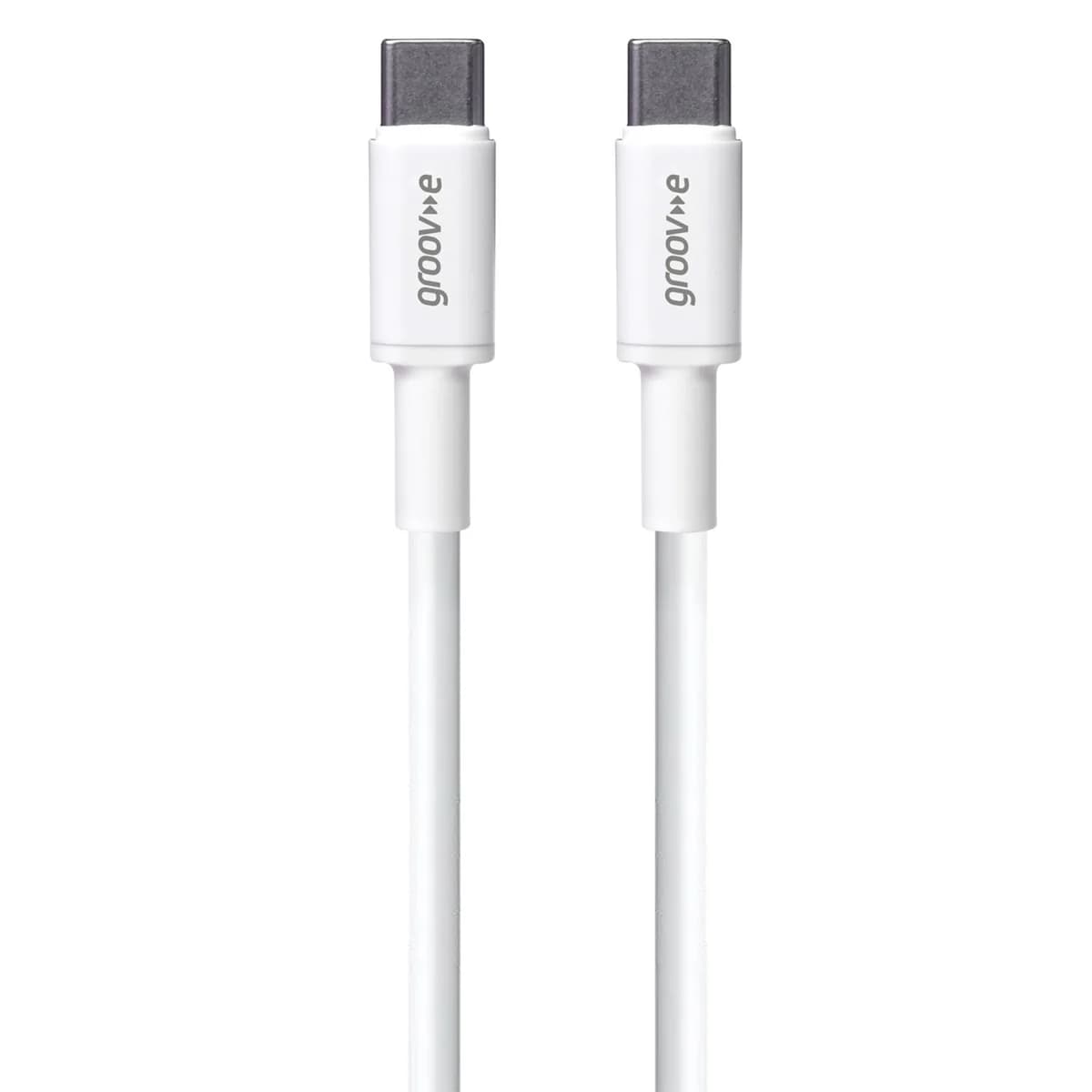 Groov-e USB-C to USB-C Charging Cable 2m White | GVMA023WE