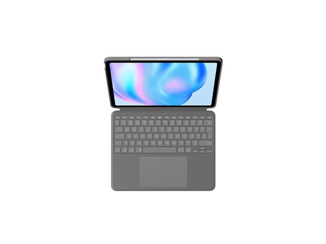 LOGITECH - Combo Touch - keyboard and folio case - with trackpad - QWERTY - UK - oxford grey Input Device