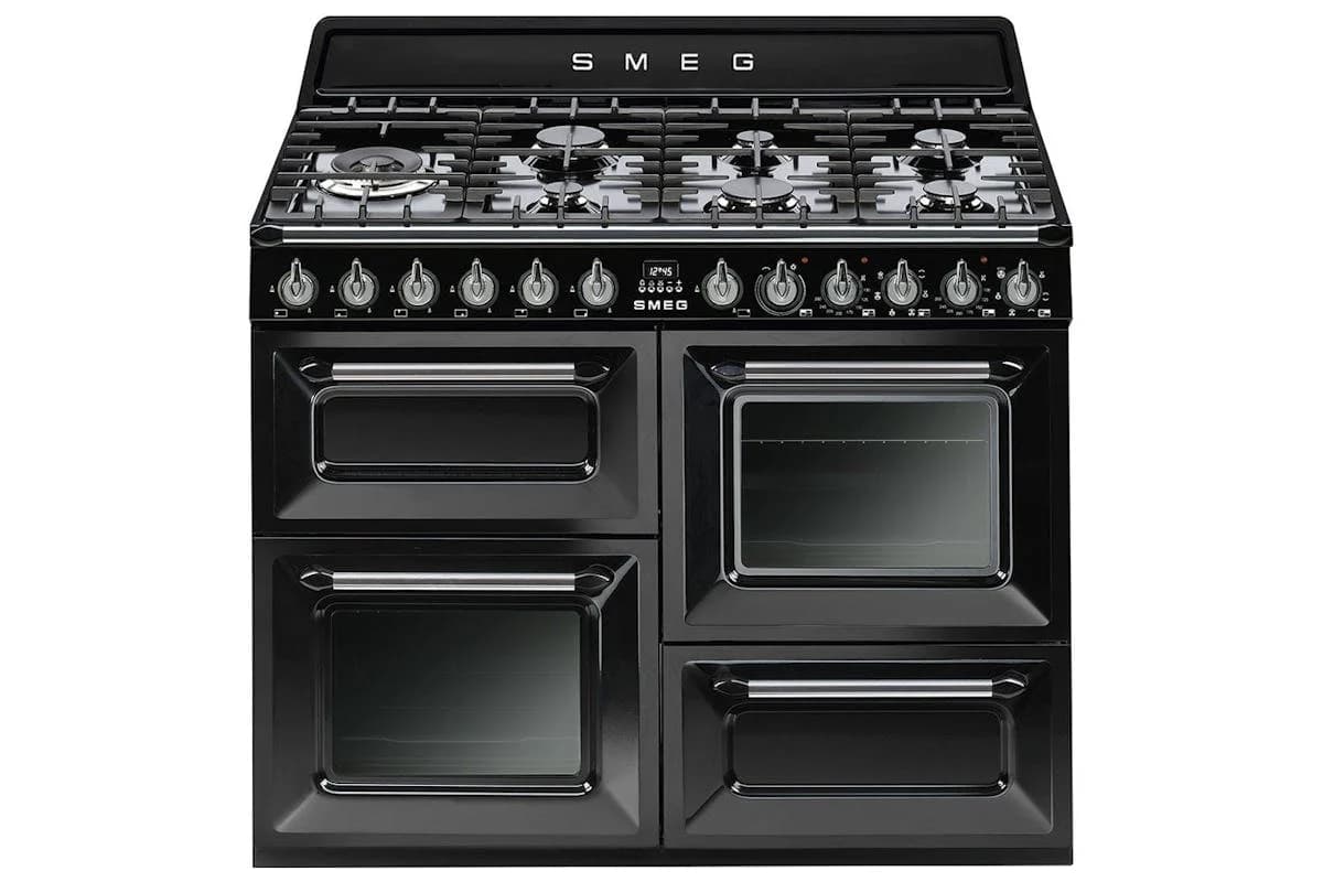Smeg 110cm Dual Fuel Range Cooker | TR4110BL1 | Gloss Black