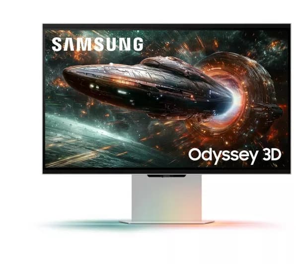 SAMSUNG Odyssey 3D LS27FG900XUXXU 4K Ultra HD 27" IPS LCD Smart Gaming Monitor - Mercury Silver