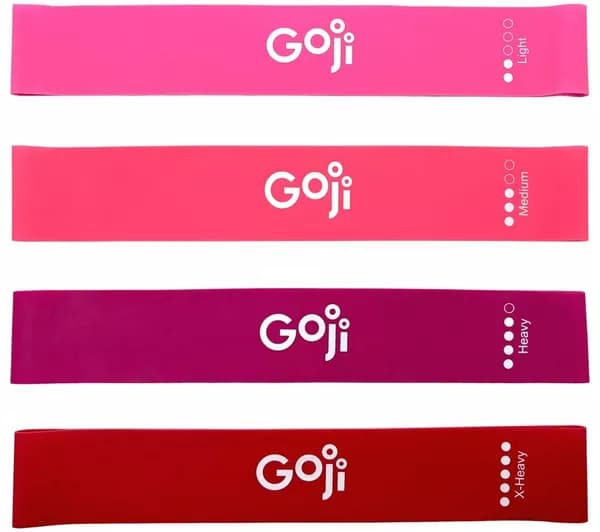 GOJI Elastic Resistance Band - Pack of 4