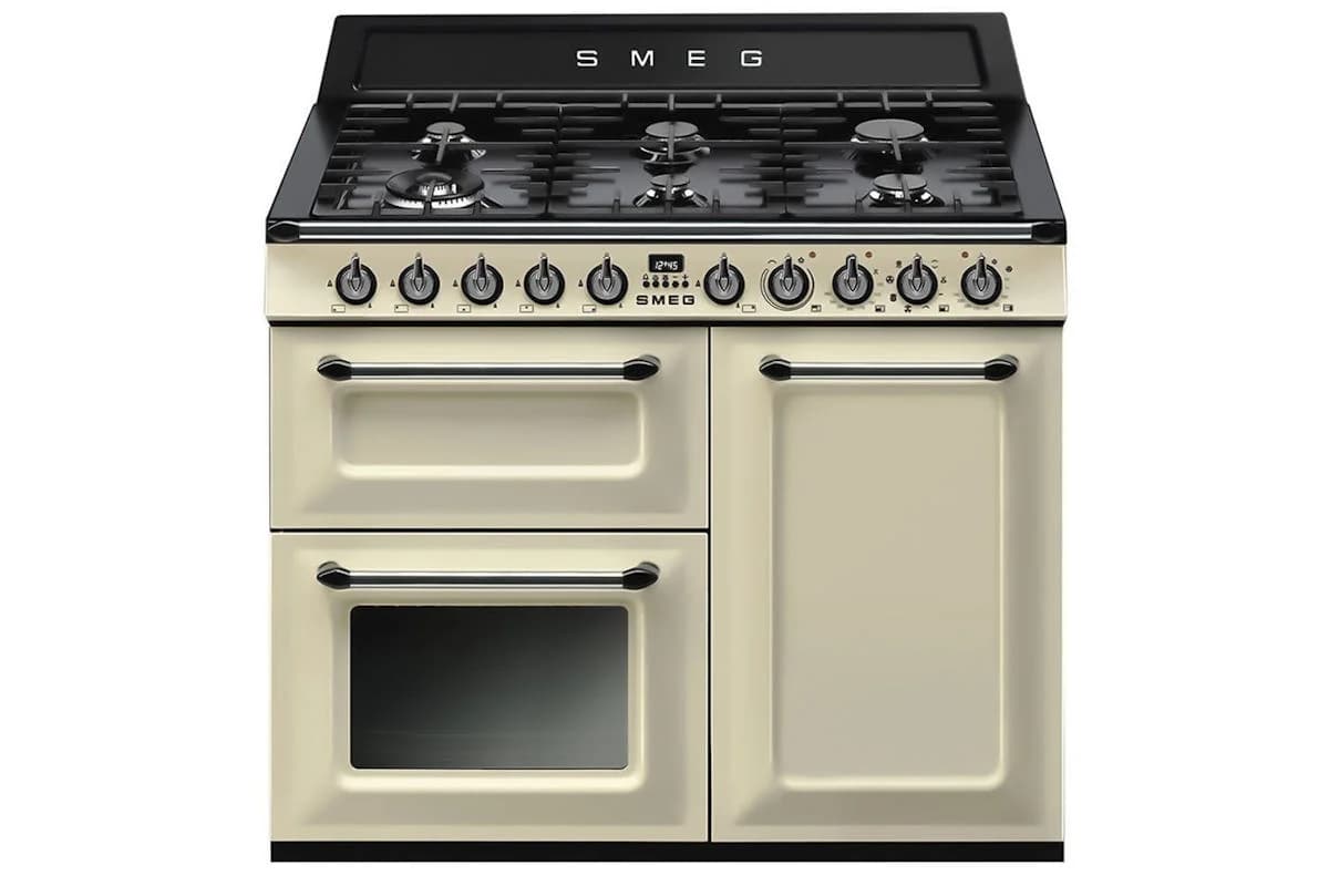 Smeg 100cm Dual Fuel Range Cooker | TR103P | Cream