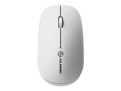 ALOGIC - Echelon - mouse - rechargeable - 2.4 GHz, Bluetooth 5.0 - white