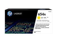 HP - 654A - yellow - original - LaserJet - toner cartridge (CF332A)
