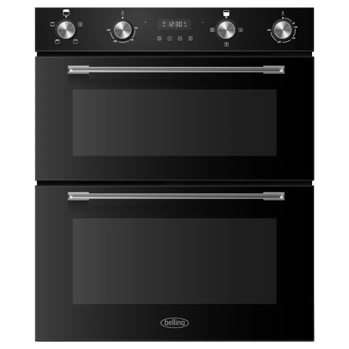 Belling 103L Built-Under Double Oven - Black | BI704FPBK