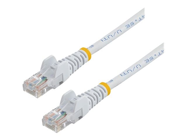 STARTECH.COM - Startech 0.5m White Cat5e / Cat 5 Snagless Ethernet Patch Cable 0.5 m - patch cable - 50 cm - white