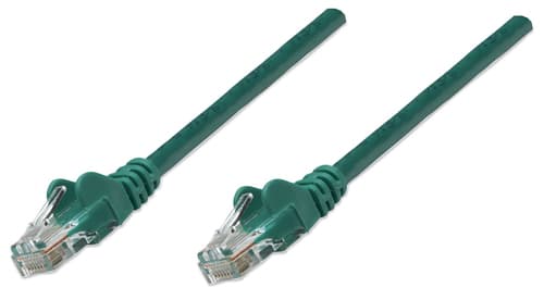 INTELLINET - NETWORK CABLE CAT6 CCA 1M GREEN U/UTP SNAGLESS/BOOTED