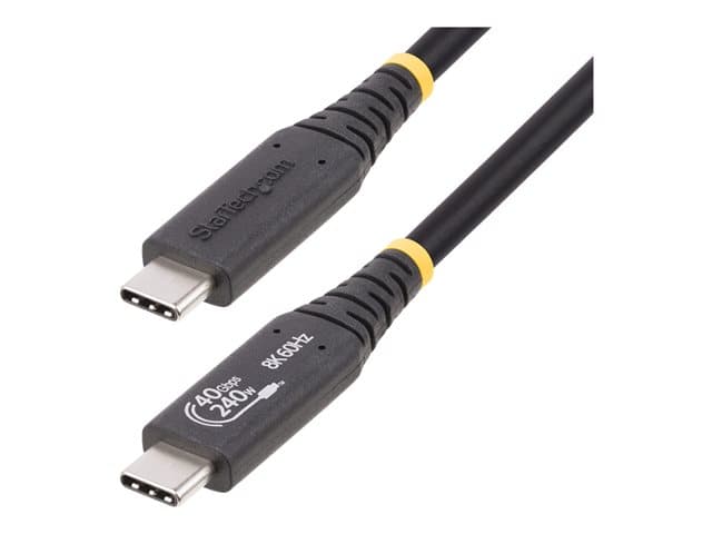 STARTECH.COM - StarTech 1m (3.3ft) USB4 Cable, USB-IF Certified USB-C Cable, 40 Gbps - USB-C cable - USB-C to USB-C - 1 m