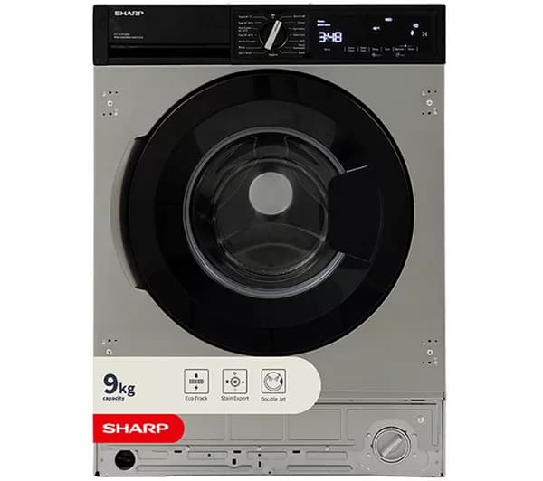 SHARP ES-SIL914BIA-EN Integrated 9 kg 1400 Spin Washing Machine - Stainless steel