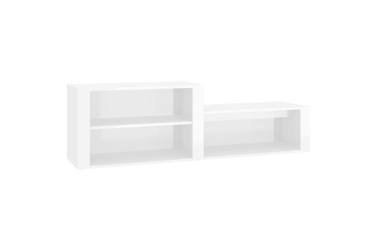 vidaXL 816914 Shoe Cabinet High Gloss White 150x35x45cm Engineered Wood