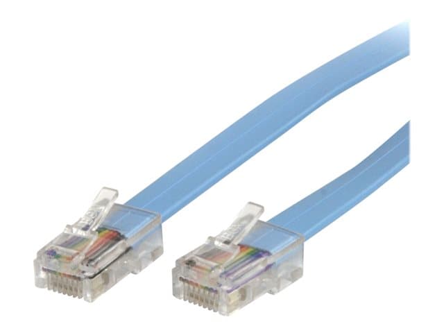 STARTECH.COM - Startech Cisco Console Rollover Cable - RJ45 Ethernet - Network cable - RJ-45 (M) to RJ-45 (M) - 6 ft - molded, flat - blue - ROLLOVERMM6 - network cable - 1.8 m - blue