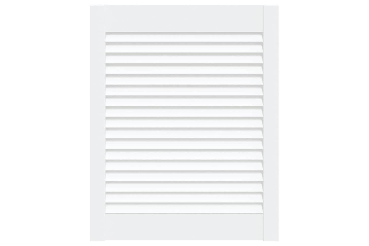 Vidaxl 151154 Louvred Door Solid Pine Wood White 61.5x49.4cm