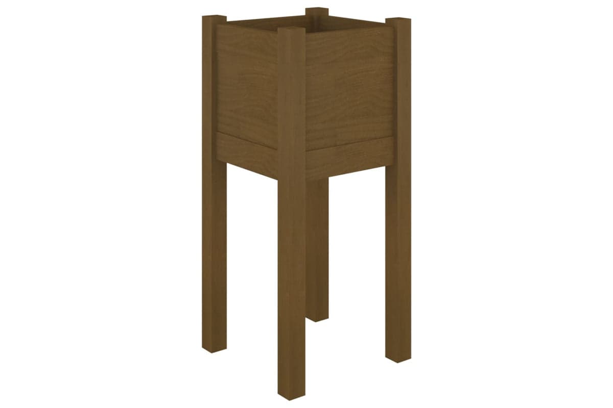 vidaXL 810785 Garden Planter Honey Brown 31x31x70cm Solid Pinewood