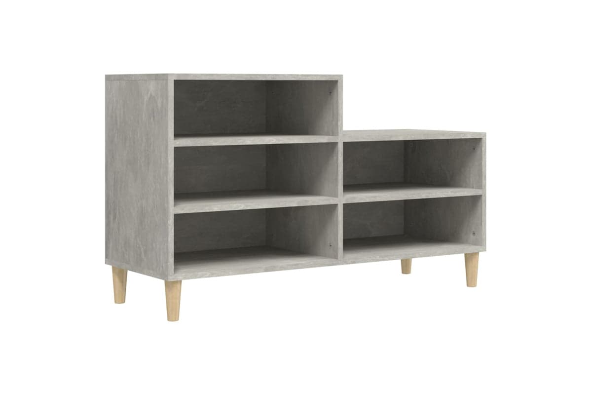 vidaXL 819728 Shoe Cabinet Concrete Grey 102x36x60cm Engineered Wood